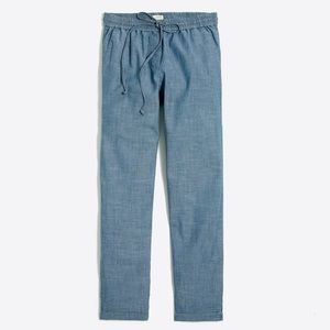 J. Crew Linen Chambray Style Drawstring Pant
